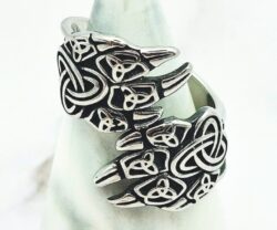 Mei's Viking Trinity Paws | ring | Stainless Steel