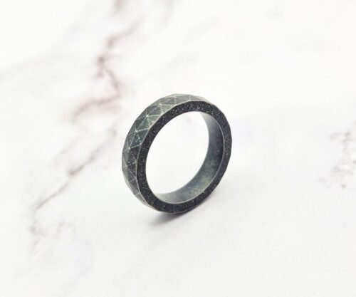 Geo Runes zwart Mei's Viking Geo Runes | ring | Stainless Steel Geo Runes zwart