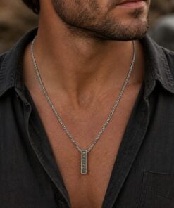 Alternative view of Mei's Viking Runic Bar | ketting | Stainless Steel