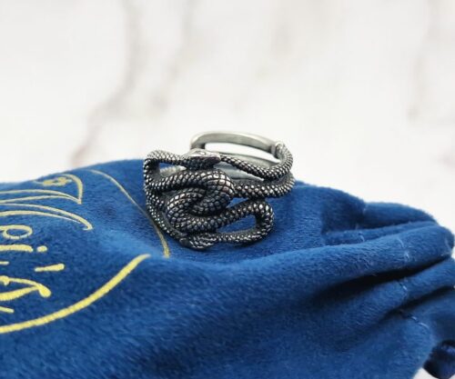 Twilight Serpents Mei's Viking Twilight Serpents | ring | Stainless Steel Mei’s Viking Twilight Serpents ring van stainless steel