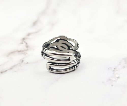 Twilight Serpents 5 Mei's Viking Twilight Serpents | ring | Stainless Steel Mei’s Viking Twilight Serpents ring van stainless steel