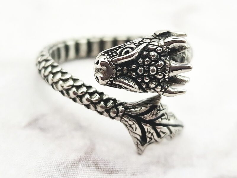 Dragons Embrace Mei's Viking Dragon's Embrace | ring | Stainless Steel Mei's Viking Dragon's Embrace | ring | Stainless Steel