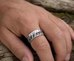 Alternative view of Mei's Viking Sky Runes | ring | Stainless Steel