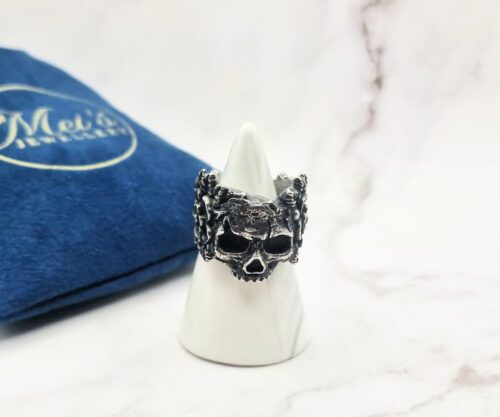 Blooming Skull 1 Mei's Muse Blooming Skull | ring | Stainless Steel Blooming Skull 1