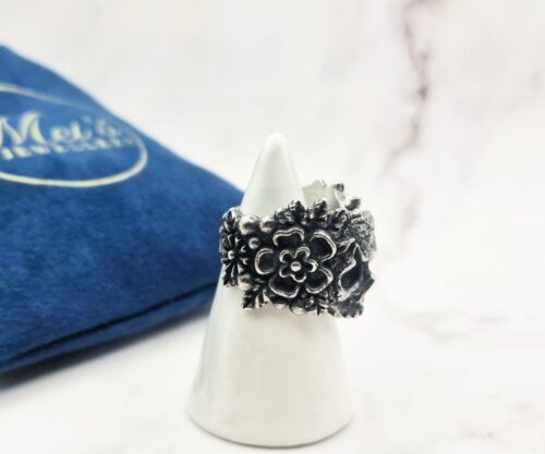 Blooming Skull 4 Mei's Muse Blooming Skull | ring | Stainless Steel Blooming Skull 4