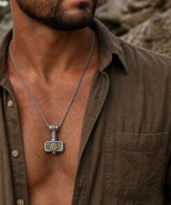 Alternative view of Mei's Viking Knots of Thunder | ketting | Stainless Steel