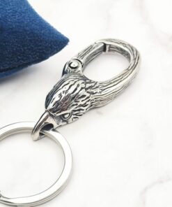 Mei's | Keyed Raven Locked | sleutelhanger | Stainless Steel