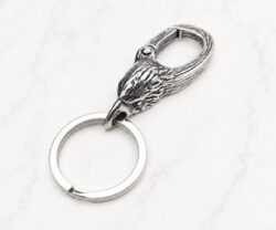 Mei's Viking Raven Locked | sleutelhanger | Stainless Steel
