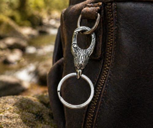 Alternative view of Mei's Viking Raven Locked | sleutelhanger | Stainless Steel