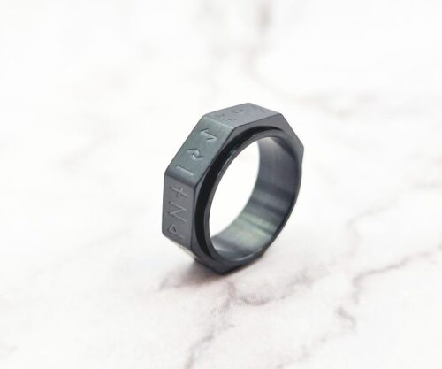 Rune Around 7 Mei's Viking Rune Around | ring | Stainless Steel Rune Around 7