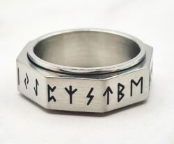 Mei's Viking Rune Around | ring | Stainless Steel