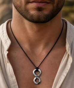 Alternative view of Mei's Viking Rune Infinity | ketting | Stainless Steel