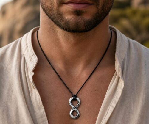 Alternative view of Mei's Viking Rune Infinity | ketting | Stainless Steel