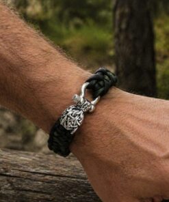 Alternative view of Mei's Viking Shadow Survivor | armband | Stainless Steel