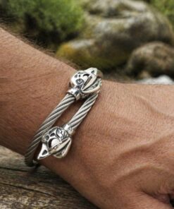 Alternative view of Mei's Viking Steel Ravens | armband | Stainless Steel