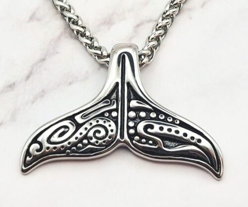 Mei’s Viking Tail of Sea ketting van roestvrij staal in zilver