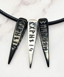 Mei's | Viking Triple Runes | ketting | Stainless Steel