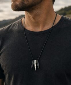 Alternative view of Mei's Viking Triple Runes | ketting | Stainless Steel