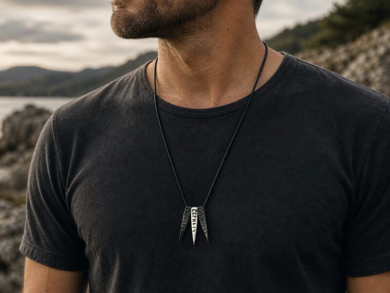 Triple Runes sierfoto Mei's Viking Triple Runes | ketting | Stainless Steel Mei's Viking Triple Runes | ketting | Stainless Steel - Afbeelding 2