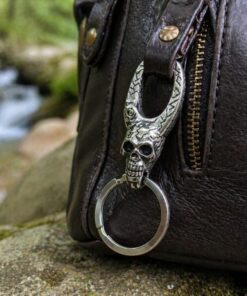 Alternative view of Mei's Muse Vivid Skull | sleutelhanger | Stainless Steel