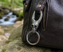 Alternative view of Mei's Muse Vivid Skull | sleutelhanger | Stainless Steel