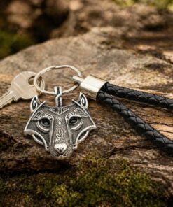 Alternative view of Mei's Viking Wild Howl | sleutelhanger | Stainless Steel
