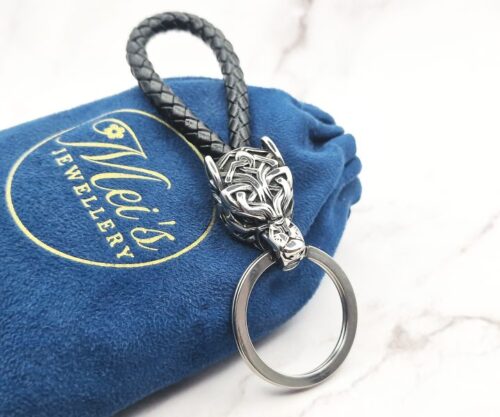 Wolf Loop 1 Mei's Viking Wolf Loop | sleutelhanger | Stainless Steel Wolf Loop 1