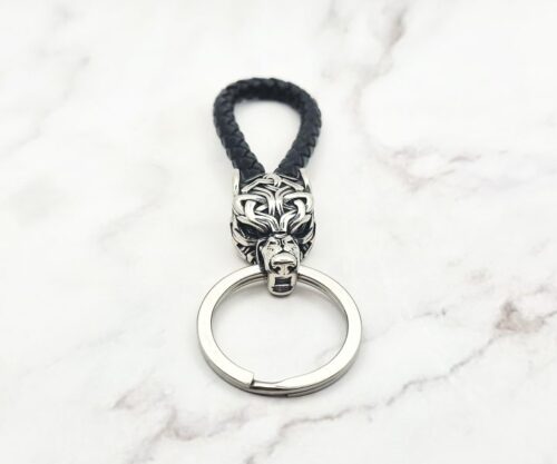 Wolf Loop 2 Mei's Viking Wolf Loop | sleutelhanger | Stainless Steel Wolf Loop 2