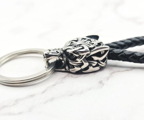 Wolf Loop 3 Mei's Viking Wolf Loop | sleutelhanger | Stainless Steel Wolf Loop 3
