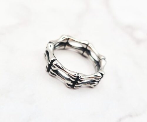 Bone Grip 4 Mei's Muse Bone Grip | ring | Stainless Steel Bone Grip 4