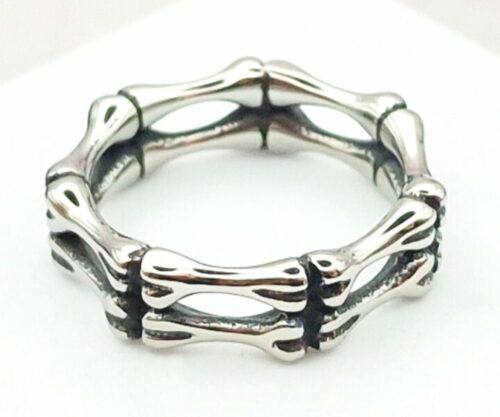 Mei’s Muse Bone Grip ring van roestvrij staal in zilver