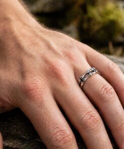 Alternative view of Mei's Muse Bone Grip | ring | Stainless Steel
