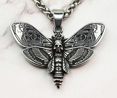 Mei’s Muse Dark Fly ketting van roestvrij staal in zilver