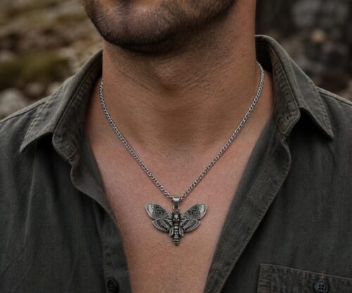 Alternative view of Mei's Muse Dark Fly | ketting | Stainless Steel