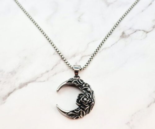 Moon Blossom 2 Mei's Muse Moon Blossom | ketting | Stainless Steel Mei’s Muse Moon Blossom ketting van stainless steel