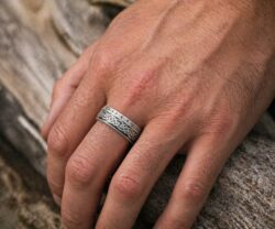 Alternative view of Mei's Viking Runic Roots | ring | Stainless Steel
