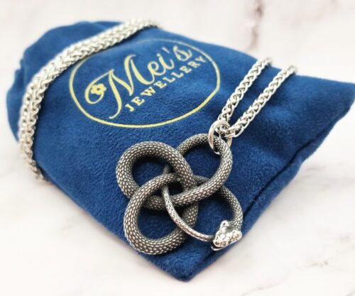 Serpents Loops 1 Mei's Viking Serpent's Loops | ketting | Stainless Steel Mei’s Viking Serpent’s Loops ketting van stainless steel