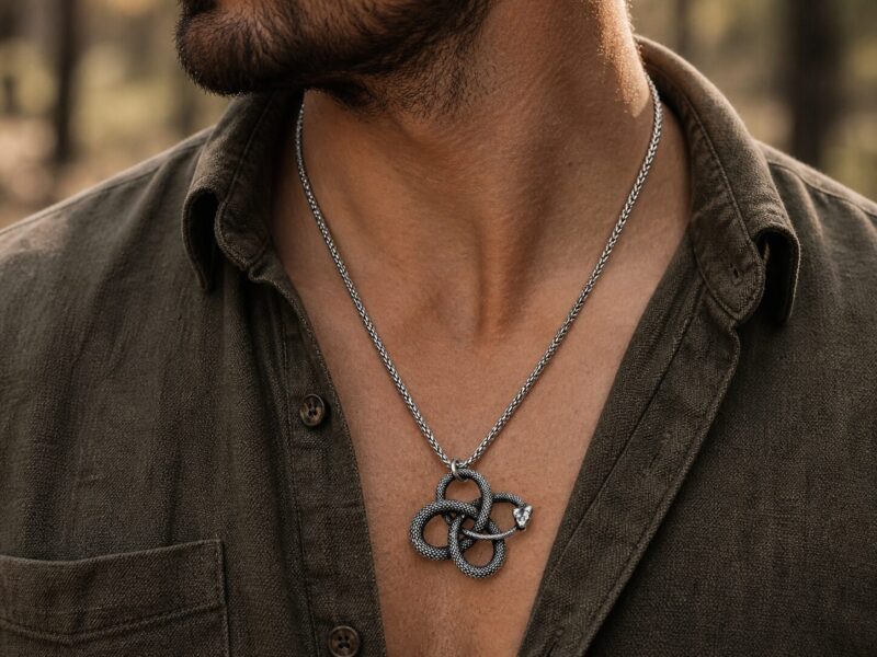 Serpents Loops sierfoto Mei's Viking Serpent's Loops | ketting | Stainless Steel Mei's Viking Serpent's Loops | ketting | Stainless Steel - Afbeelding 2
