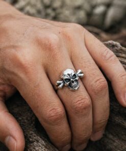 Alternative view of Mei's Muse Skull Bound | ring | Stainless Steel
