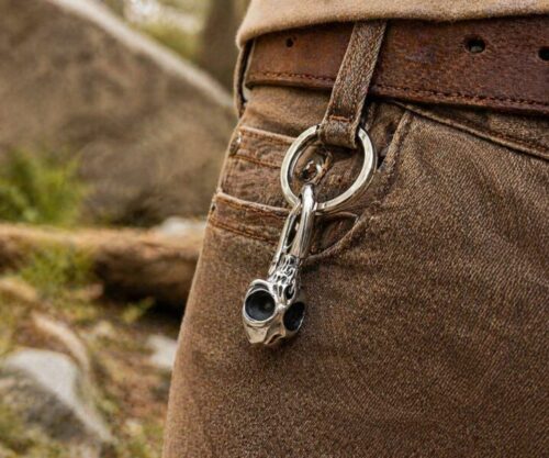 Alternative view of Mei's Muse Skull Clasp | sleutelhanger | Stainless Steel