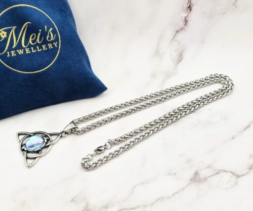 Trinity Gem 5 Mei's Muse Trinity Gem | ketting | Stainless Steel Mei’s Muse Trinity Gem ketting van stainless steel