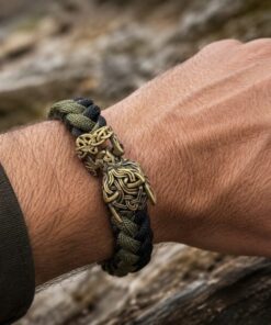 Alternative view of Mei's Viking Golden Wolf | ketting | Stainless Steel