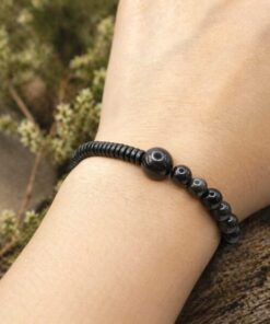 Alternative view of Mei's Tibetan Obsidian Wood | ketting | Edelsteen
