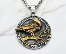 Mei's Viking Raven's Perch | ketting | Stainless Steel