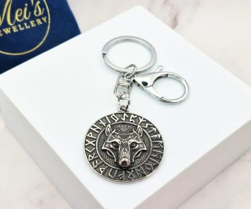 Rune Fenrir 1 e1746187302572 Mei's Viking Rune Fenrir | sleutelhanger | Stainless Steel Rune Fenrir 1 e1746187302572