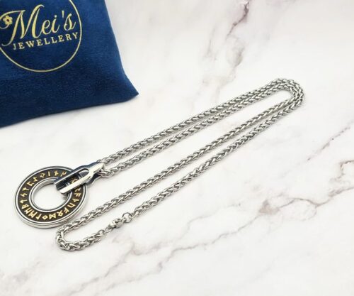 Runic Circle 6 Mei's Viking Runic Circle | ketting | Stainless Steel Runic Circle 6