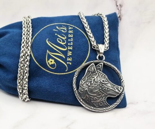 Watching Wolf 1 e1747048401899 Mei's Viking Watching Wolf | ketting | Stainless Steel Watching Wolf 1 e1747048401899