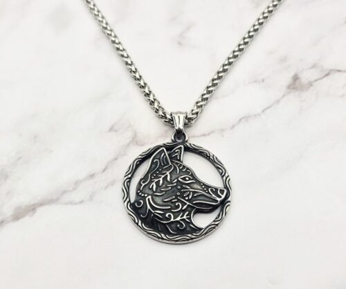 Watching Wolf 3 Mei's Viking Watching Wolf | ketting | Stainless Steel Watching Wolf 3