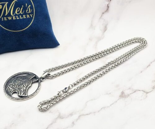 Watching Wolf 5 Mei's Viking Watching Wolf | ketting | Stainless Steel Watching Wolf 5