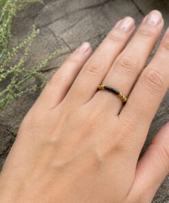 Alternative view of Mei's Handmade Badass Morsecode | ring | Edelsteen